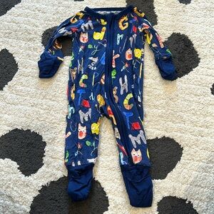 Little sleepies alphabet onesie